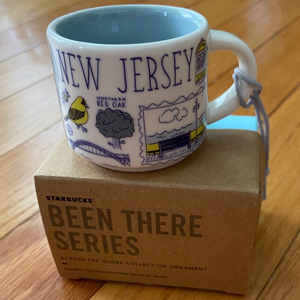 Starbucks New Jersey Been There Collection ORNAMENT MINI Mug 2 fl oz/ 59 ml. NEW
